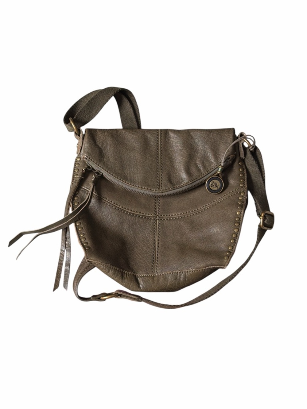The Sak Crossbody Bag Silverlake Olive green Studded - Picture 2 of 12